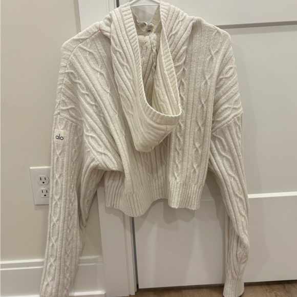 ALO Yoga Cable Knit Winter Bliss Hoodie - Picture 6 of 8